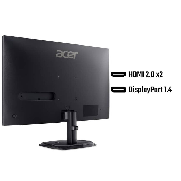 Acer Nitro KG240YW3bmiipx, 23.8'', FHD (1920X1080) IPS, ZeroFrame, FreeSync Premium 240Hz, 1ms/0.5ms GTG, 100M:1, 250nits, 99% sRGB, 2xHDMI, DP, аудио изход, наклон, Vesa, черен