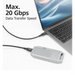 ACT Кабел USB-C - USB-C 0.5 м / USB4 20Gbps 240W