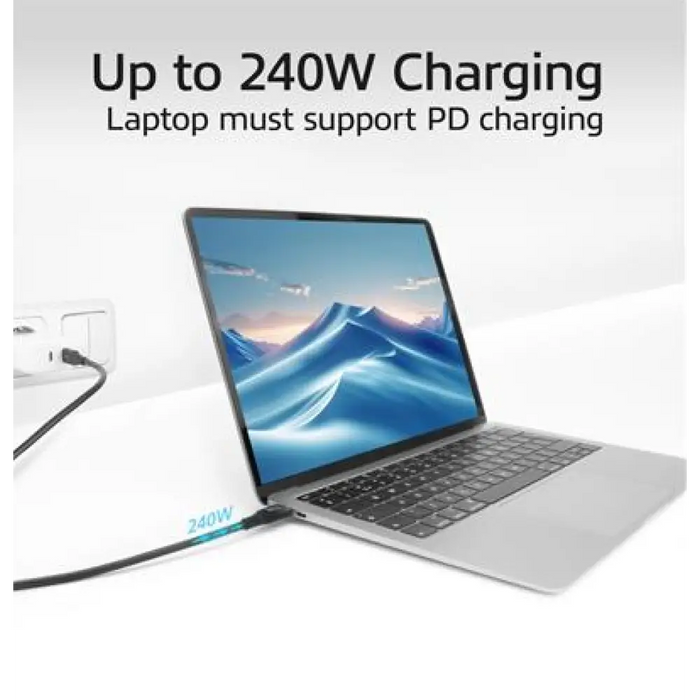 ACT Кабел USB-C - USB-C 0.5 м / USB4 20Gbps 240W