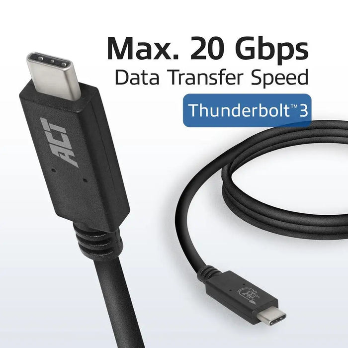 ACT Кабел USB-C - USB-C 1 м / USB4 20Gbps 240W сертифициран