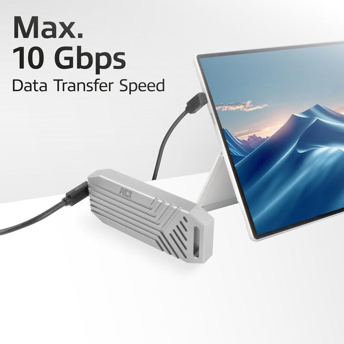 ACT Кабел USB-C 10Gbps, 60W, 0.5м, конектори на 90&deg; up/down angled