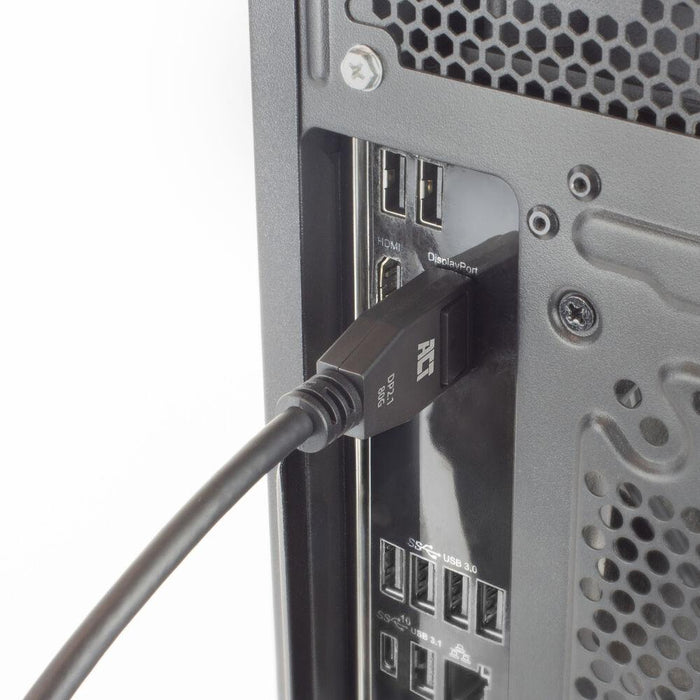 ACT Кабел Display port 2.1 мъжко - HDMI-A мъжко, 3м, черен, булк опаковка