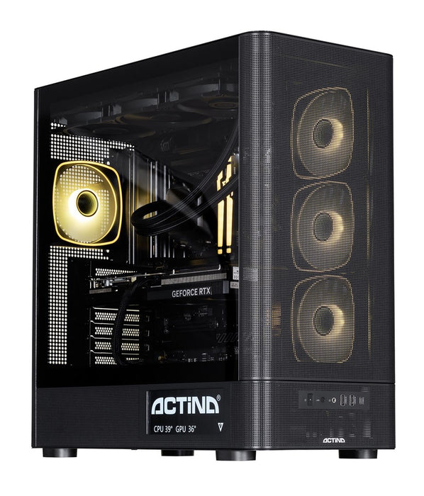 Actina 5901443440239 Компютър AMD Ryzen™ 9 9900X3D 32 GB DDR5-SDRAM 2 TB SSD NVIDIA GeForce RTX 5090 Midi Tower Черен