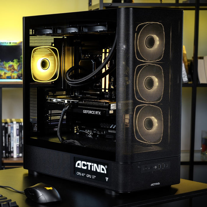 Actina 5901443440239 Компютър AMD Ryzen™ 9 9900X3D 32 GB DDR5-SDRAM 2 TB SSD NVIDIA GeForce RTX 5090 Midi Tower Черен