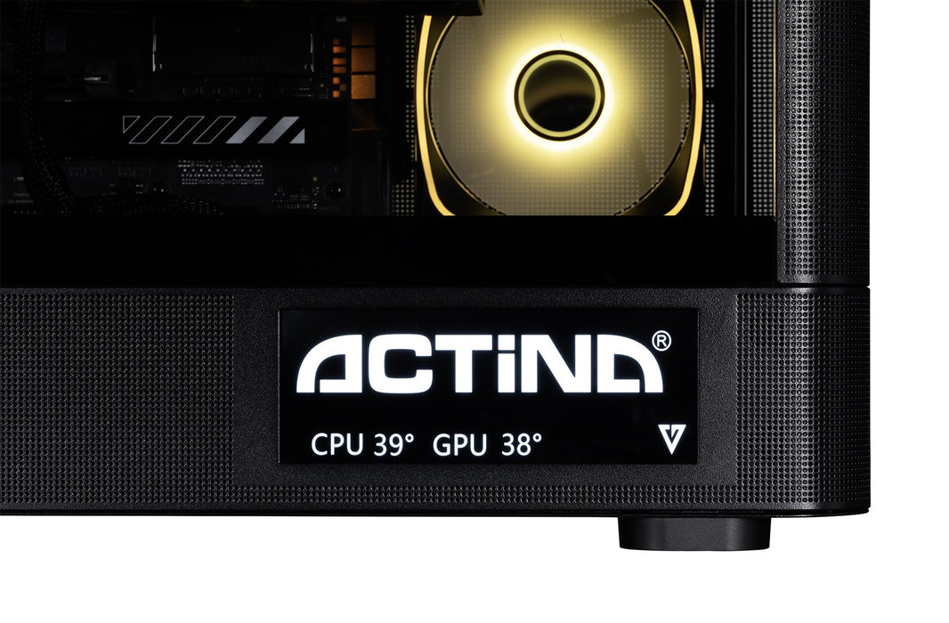 Actina 5901443440239 Компютър AMD Ryzen™ 9 9900X3D 32 GB DDR5-SDRAM 2 TB SSD NVIDIA GeForce RTX 5090 Midi Tower Черен