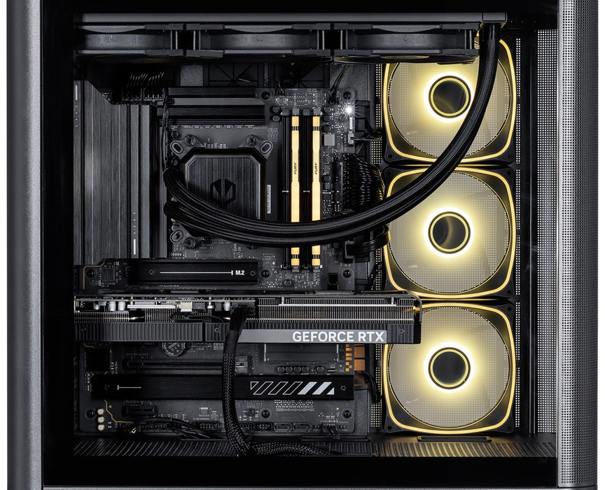 Actina 5901443440260 Персонален компютър AMD Ryzen™ 7 9850X3D 32 GB DDR5-SDRAM 2 TB SSD NVIDIA GeForce RTX 5090 Windows 11 Home Midi Tower Черен