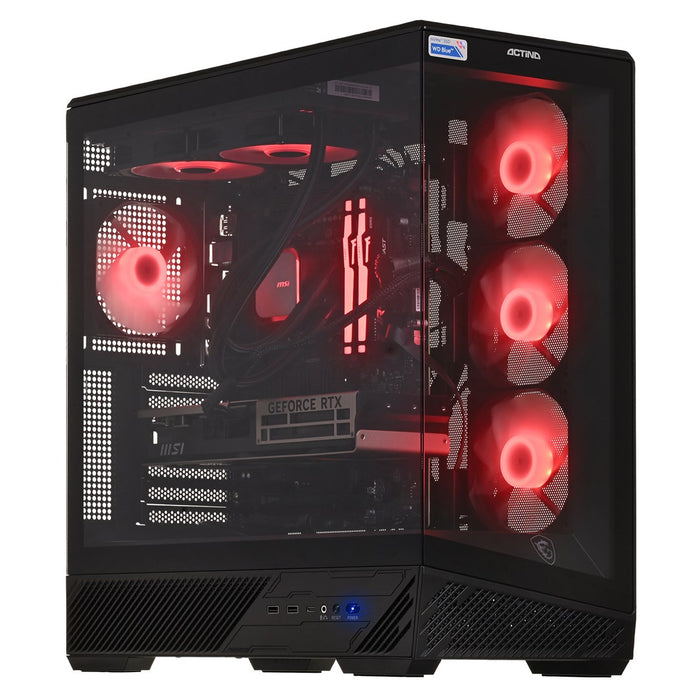 Actina 5901443440284 Персонален компютър Intel Core Ultra 9 285K 64 GB DDR5-SDRAM 2 TB SSD NVIDIA GeForce RTX 5080 Windows 11 Home Midi Tower Черен