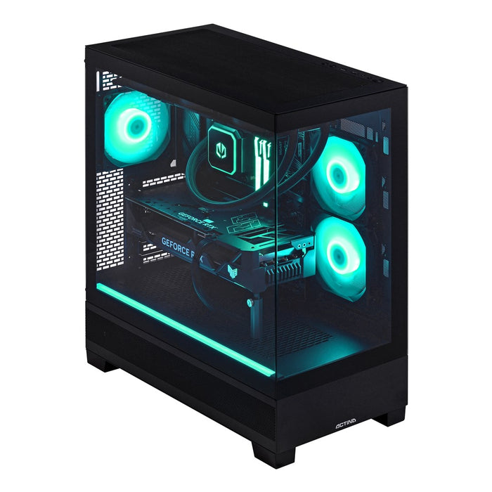 Actina 5901443442134 Персонален компютър AMD Ryzen™ 9 9950X3D 192 GB DDR5-SDRAM 4 TB SSD NVIDIA GeForce RTX 5090 Windows 11 Pro Midi Tower Черен