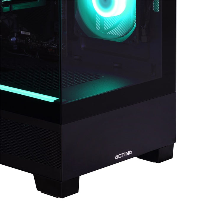 Actina 5901443443384 Персонален компютър AMD Ryzen™ 5 8400F 16 GB DDR5-SDRAM 1 TB SSD AMD Radeon RX 7600 Windows 11 Home Midi Tower Черен