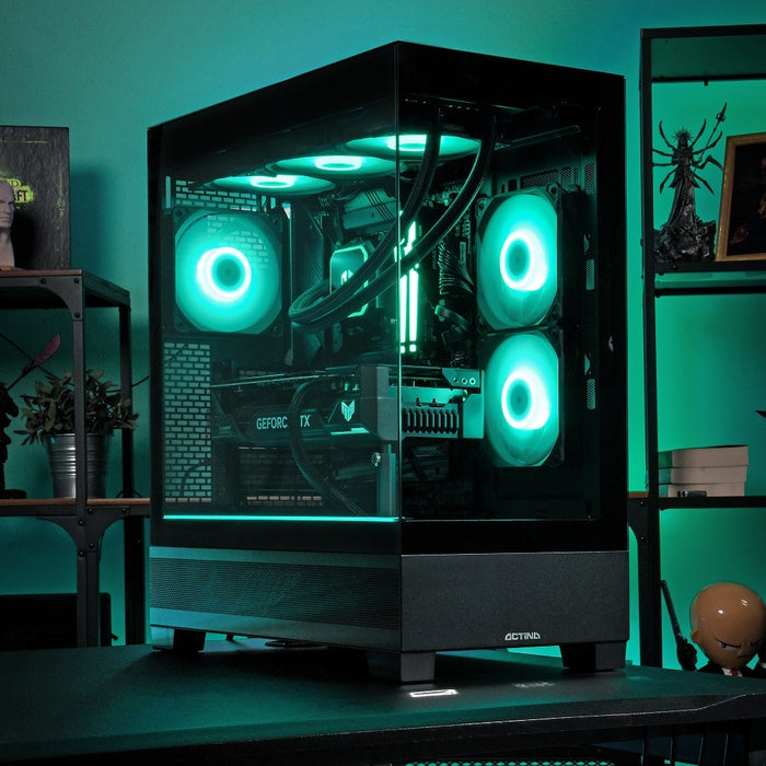 Actina 5901443443582 PC Intel Core Ultra 7 270K Plus 32 GB DDR5-SDRAM 1 TB SSD NVIDIA GeForce RTX 5080 Midi Tower Черен