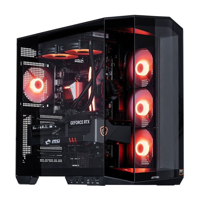 Actina 5901443428336 Персонален компютър AMD Ryzen™ 7 9800X3D 32 GB DDR5-SDRAM 2 TB SSD NVIDIA GeForce RTX 5090 Windows 11 Home Midi Tower Черен