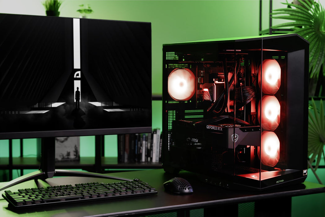 Actina 5901443428336 Персонален компютър AMD Ryzen™ 7 9800X3D 32 GB DDR5-SDRAM 2 TB SSD NVIDIA GeForce RTX 5090 Windows 11 Home Midi Tower Черен