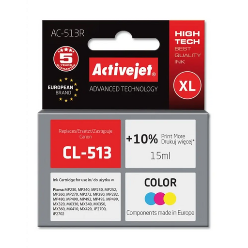 Activejet AC-513R Касета с мастило (заместител за Canon