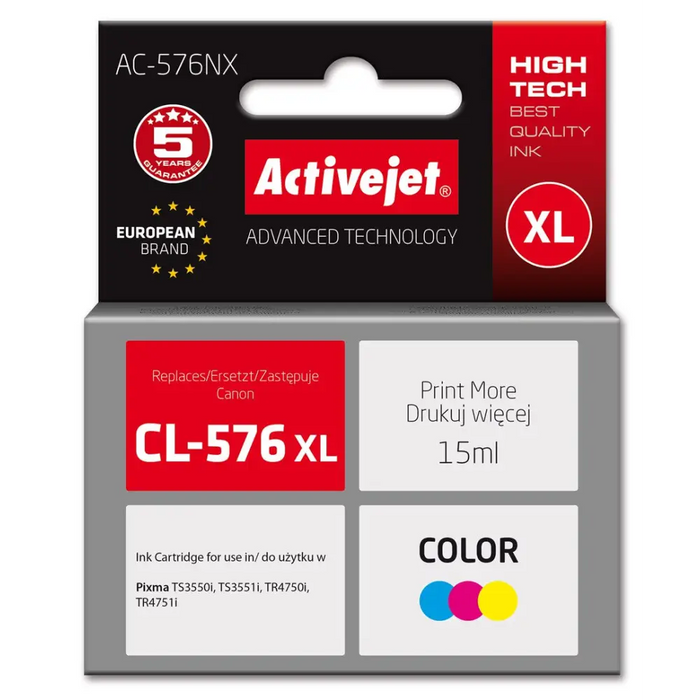Activejet AC-576NX Мастило за принтер Canon резервно Canon