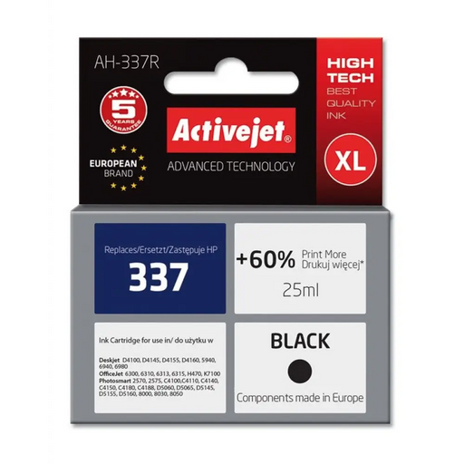 Activejet AH-337R Ink Cartridge (заместител за HP 337