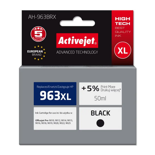 Activejet AH-963BRX Ink Cartridge (заместител за HP 963XL