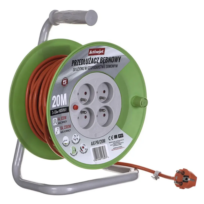 Activejet AJE-PB/20M макара удължител 20м