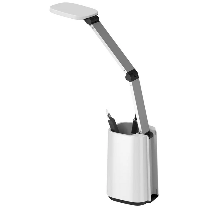 Activejet AJE-TECHNIC LED настолна лампа с дисплей бяла