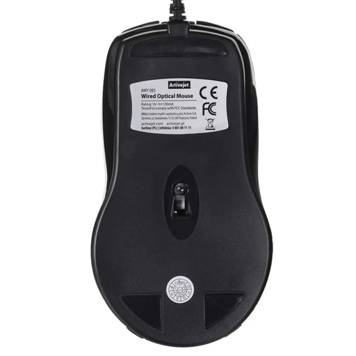 Activejet AMY-083 Мишка с кабел USB (оптична; 1000 DPI;