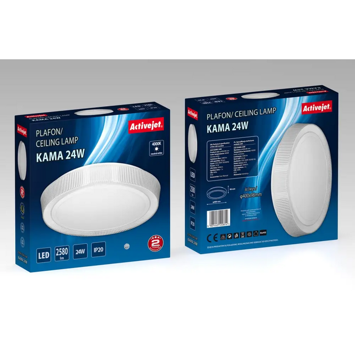 Activejet LED плафон за таван AJE-KAMA 24W