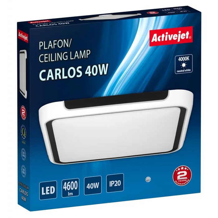 Activejet LED плафон AJE-CARLOS 40W