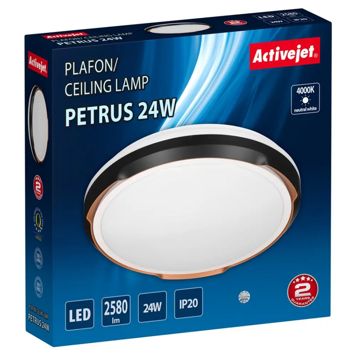 Activejet LED плафон AJE-PETRUS 24W