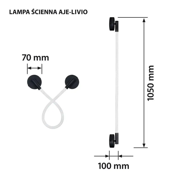 Activejet LED стенна лампа AJE-LIVIO WW