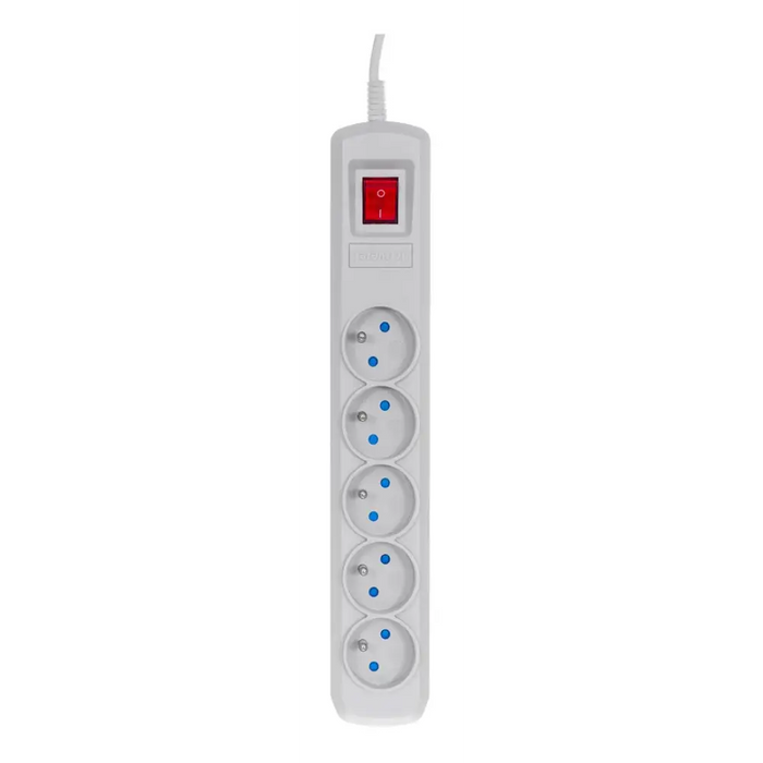Activejet сив разклонител с кабел ACJ COMBO 5G/1,5M/BEZP.