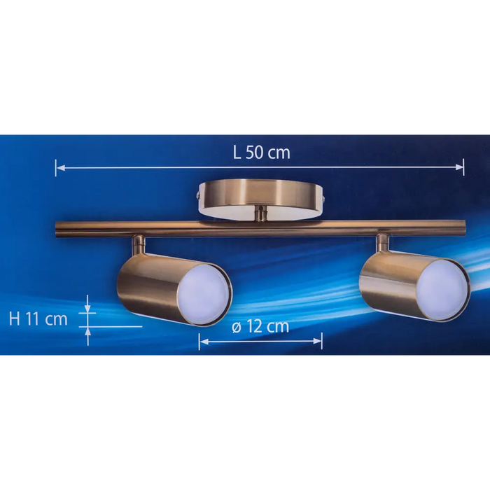 Activejet SPECTRA двоен златен таван стенна лампа лентов