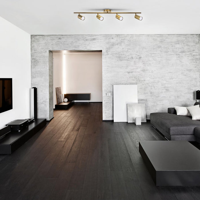 Activejet четворна златна плафониера SPECTRA лентов прожектор GU10 за хол