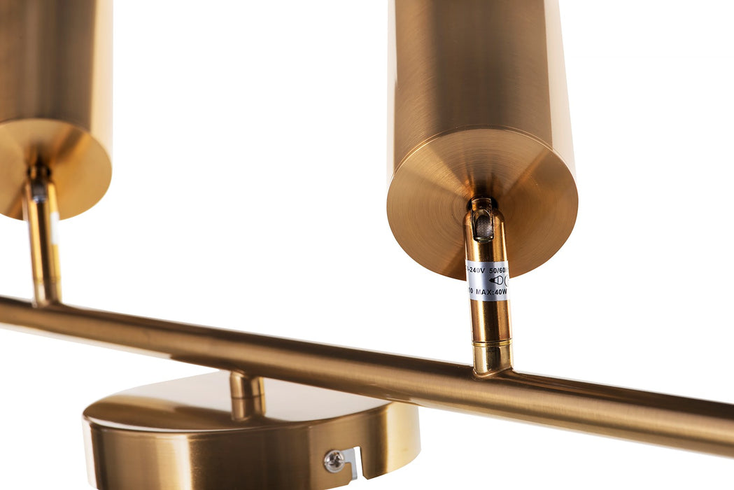 Activejet четворна златна плафониера SPECTRA лентов прожектор GU10 за хол