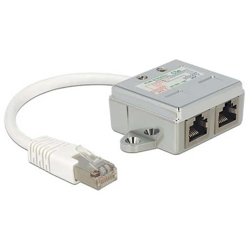 Адаптер DeLock Port Doubler 1 x RJ45 plug - 2 x RJ45 jack