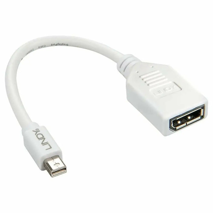 Адаптер за мини DisplayPort към DisplayPort LINDY 41021 Бял