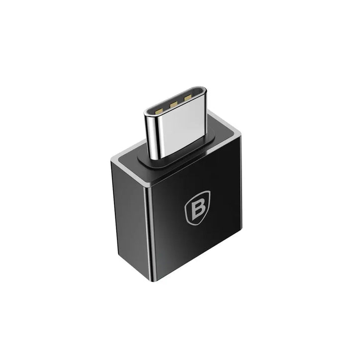 Адаптер Baseus Exquisite USB / USB-C 2.4A черен