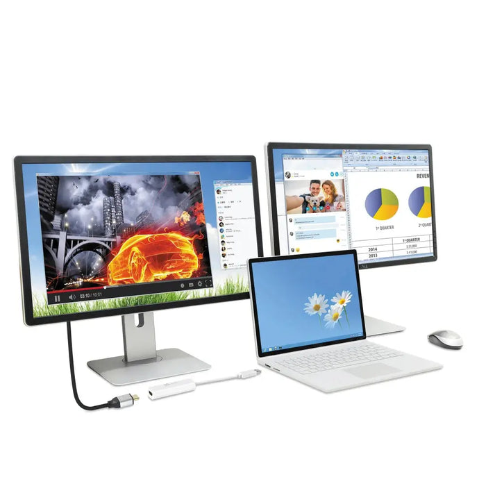 Адаптер j5create JUA254 USB-A към HDMI Бял