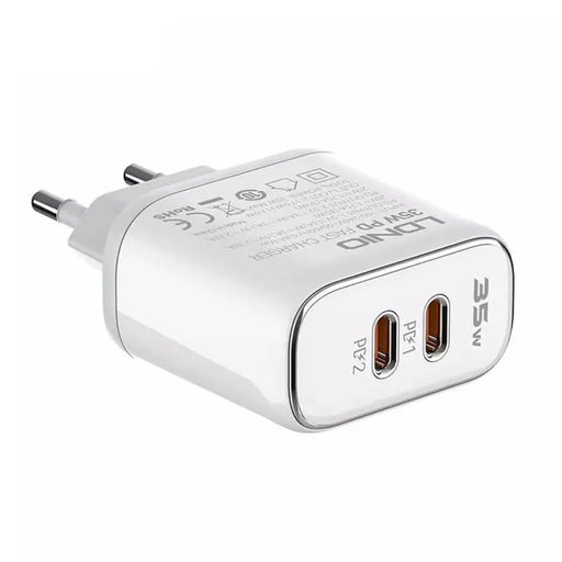 Адаптер LDNIO A2528M 2х USB-C с USB-C към Lightning кабел