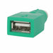 Адаптер PS/2 към USB Startech GC46FM Зелен