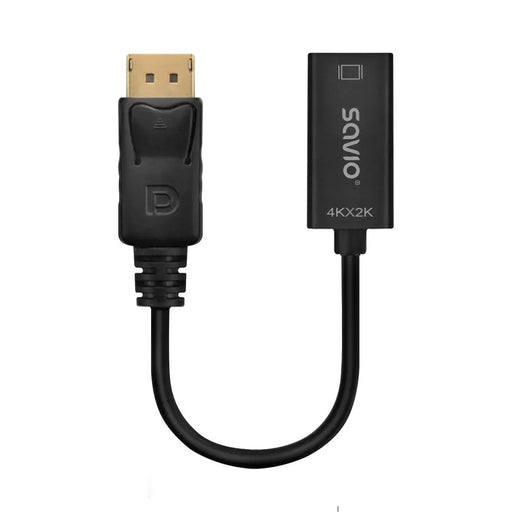 Адаптер Savio DisplayPort (M) v1.2 - HDMI A (F) v1.4 4K