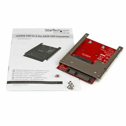 Aдаптер SSD Startech SAT32MSAT257 Червен Сребрист SSD mSATA