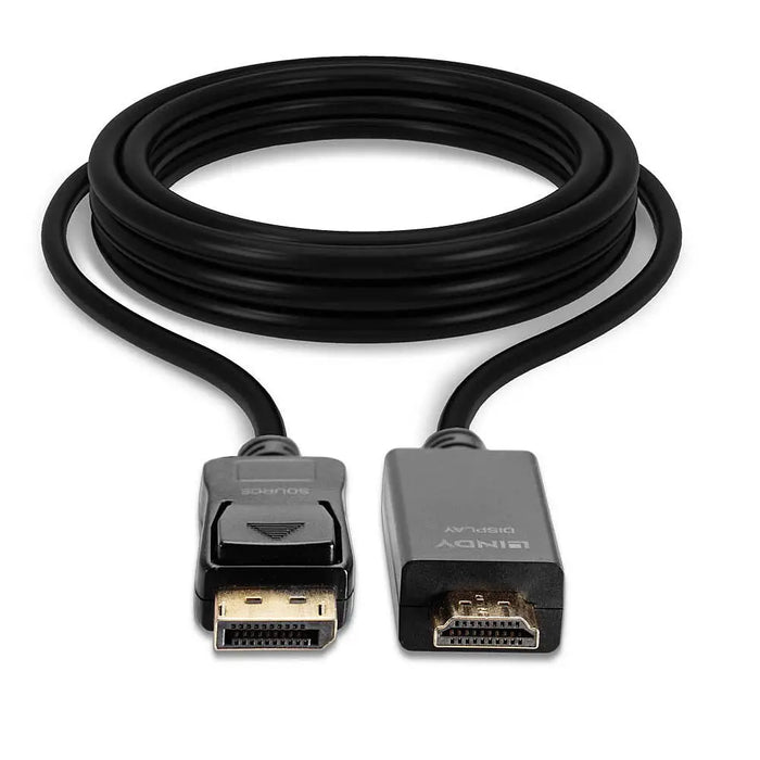 Адаптер за DisplayPort към HDMI LINDY 36922 Черен