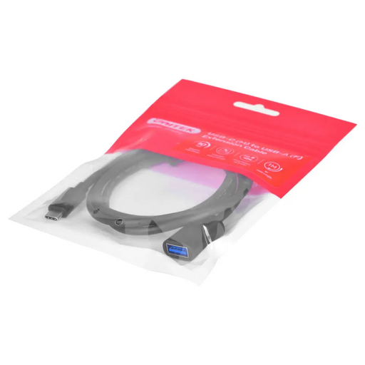 Адаптер за кабел Unitek (C476BK-1M) USB-C (M) - USB-A (F)