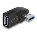 Адаптер Delock USB 3.0 мъжко-женско под ъгъл 270°