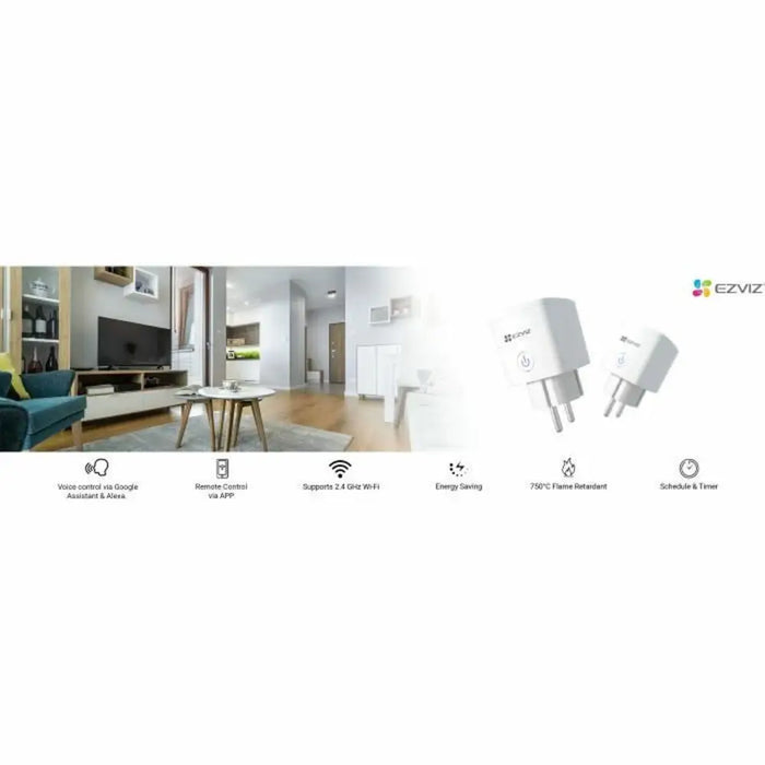 Адаптер Ezviz T30 Бял 2300 W 220-240 V