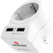 Адаптер SKROSS Europe to UK 1500280 USB Бял