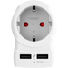 Адаптер SKROSS Europe to UK 1500280 USB Бял