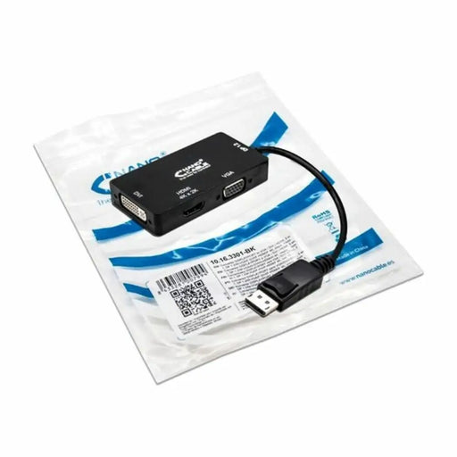 Адаптер за DisplayPort към VGA/DVI/HDMI 3 en 1 NANOCABLE