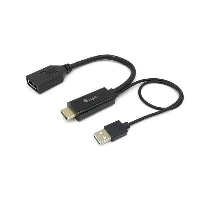 Адаптер за HDMI към DisplayPort Equip 119039 Черен 15 cm