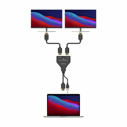 Адаптер за ток Aisens A123-0654 Черен 30 cm