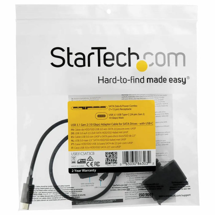 Адаптер за Твърд Диск USB към SATA Startech USB31CSAT3CB