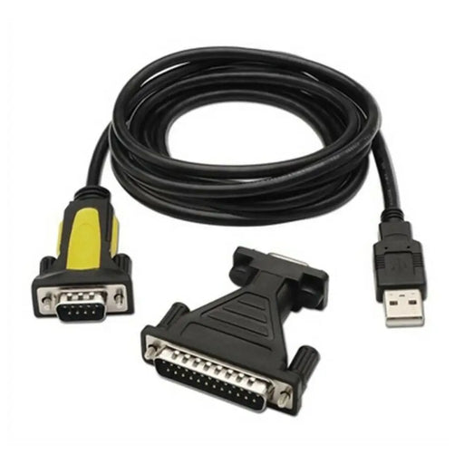 Адаптер за USB към RS232 NANOCABLE 10.03.0002 1,8 m Черен